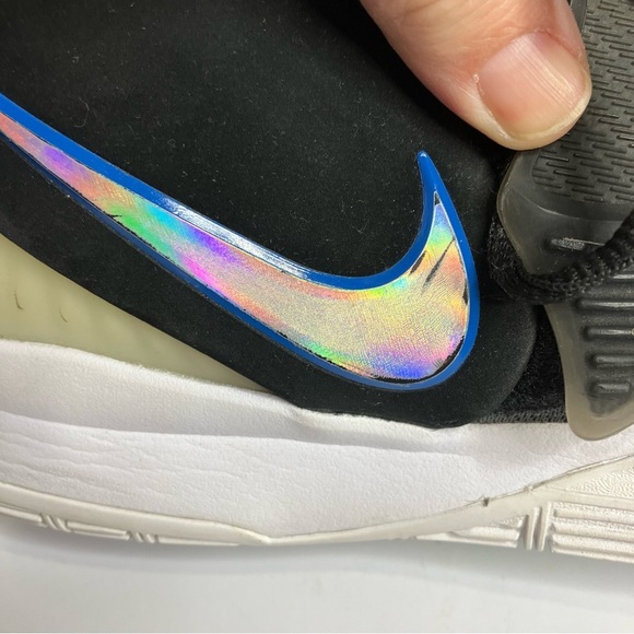 Nike Kyrie 6 sneakers black white iridescent mens size 9.5 athletic activewear - Picture 10 of 13